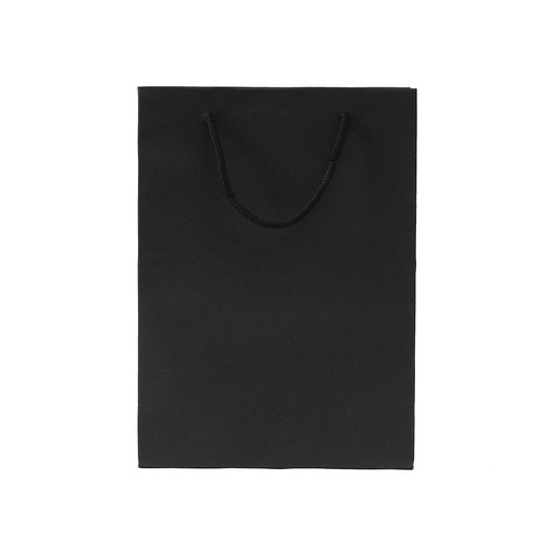 무지 세로형 쇼핑백(블랙) (25x33cm)