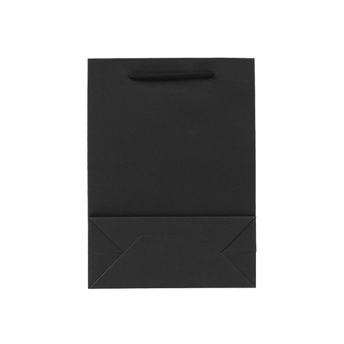 무지 세로형 쇼핑백(블랙) (19x26cm)