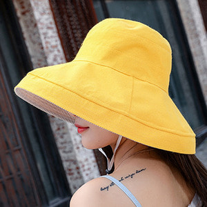썬쉐이드 스트라이프 패션모자/양면 모자 햇빛가리개