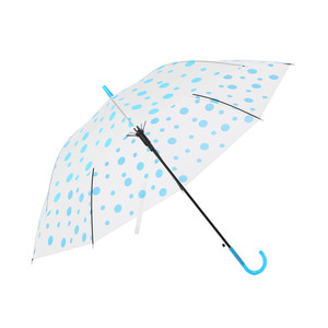 도트 패턴 반자동 장우산