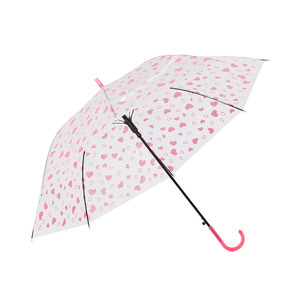 하트 패턴 반자동 장우산